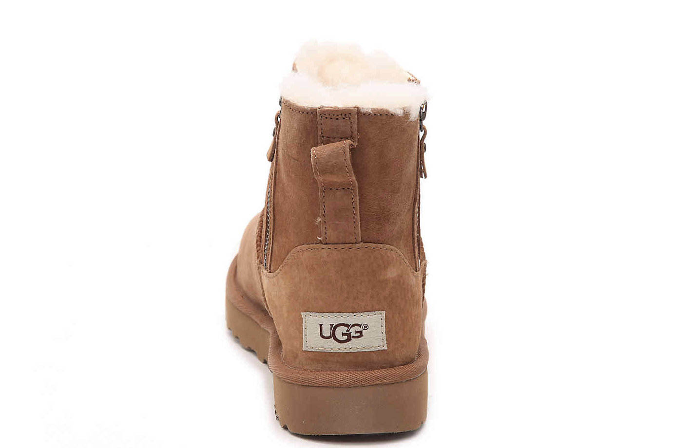 ugg mini double zip chestnut